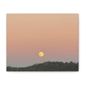 Moonrise Sunset Canvas Print — Pastel Sky Landscape Wall Art