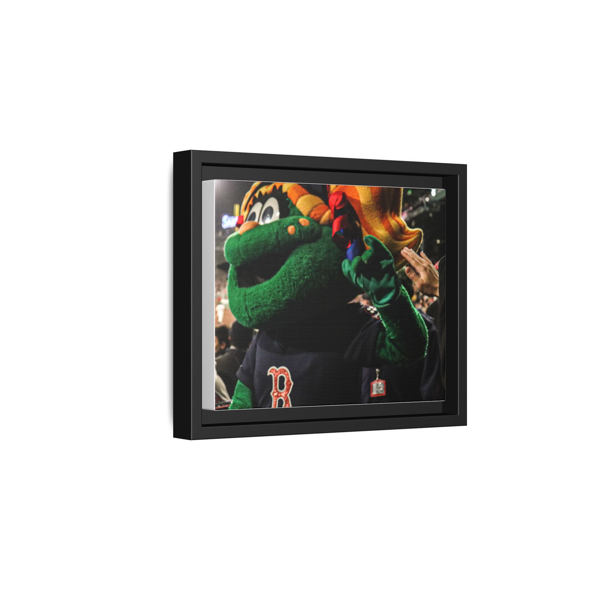 Tessie Boston Mascot Framed Matte Canvas Wall Art