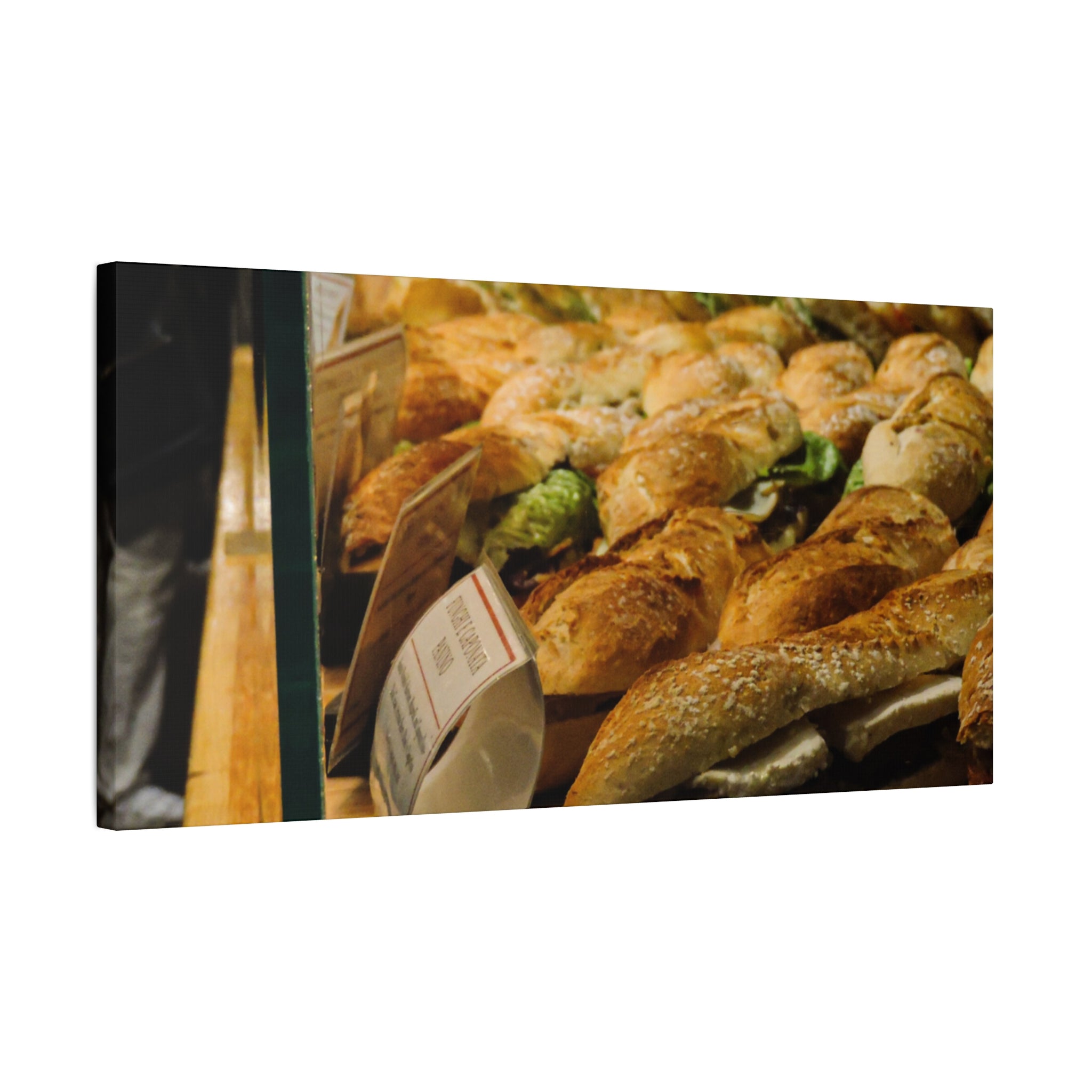 Bakery Sandwiches Matte Canvas Print — Gourmet Market Wall Art