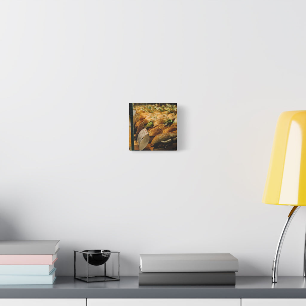 Bakery Sandwiches Matte Canvas Print — Gourmet Market Wall Art