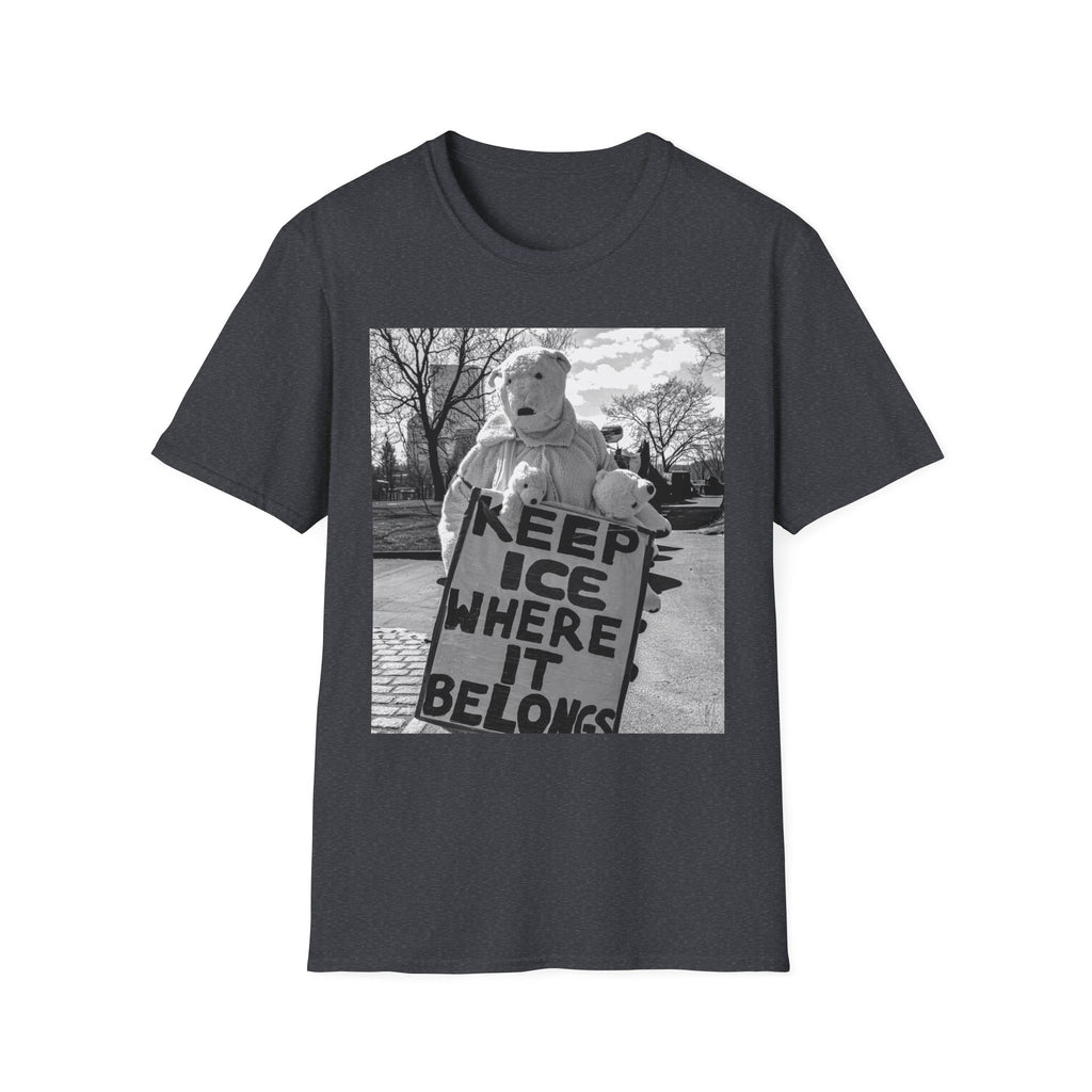 Keep ICE Where It Belongs — Polar Bear Protest Tee