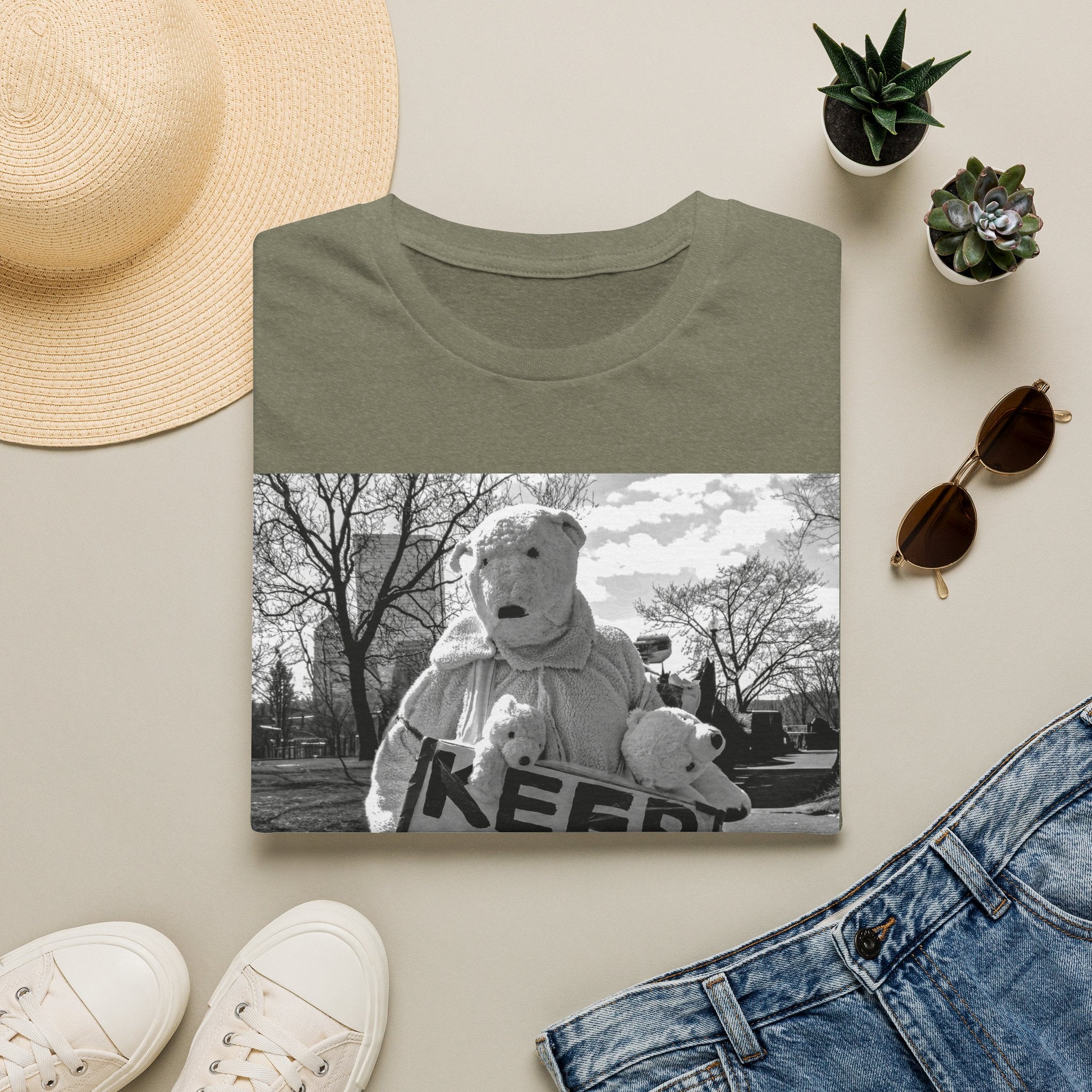 Keep ICE Where It Belongs — Polar Bear Protest Tee