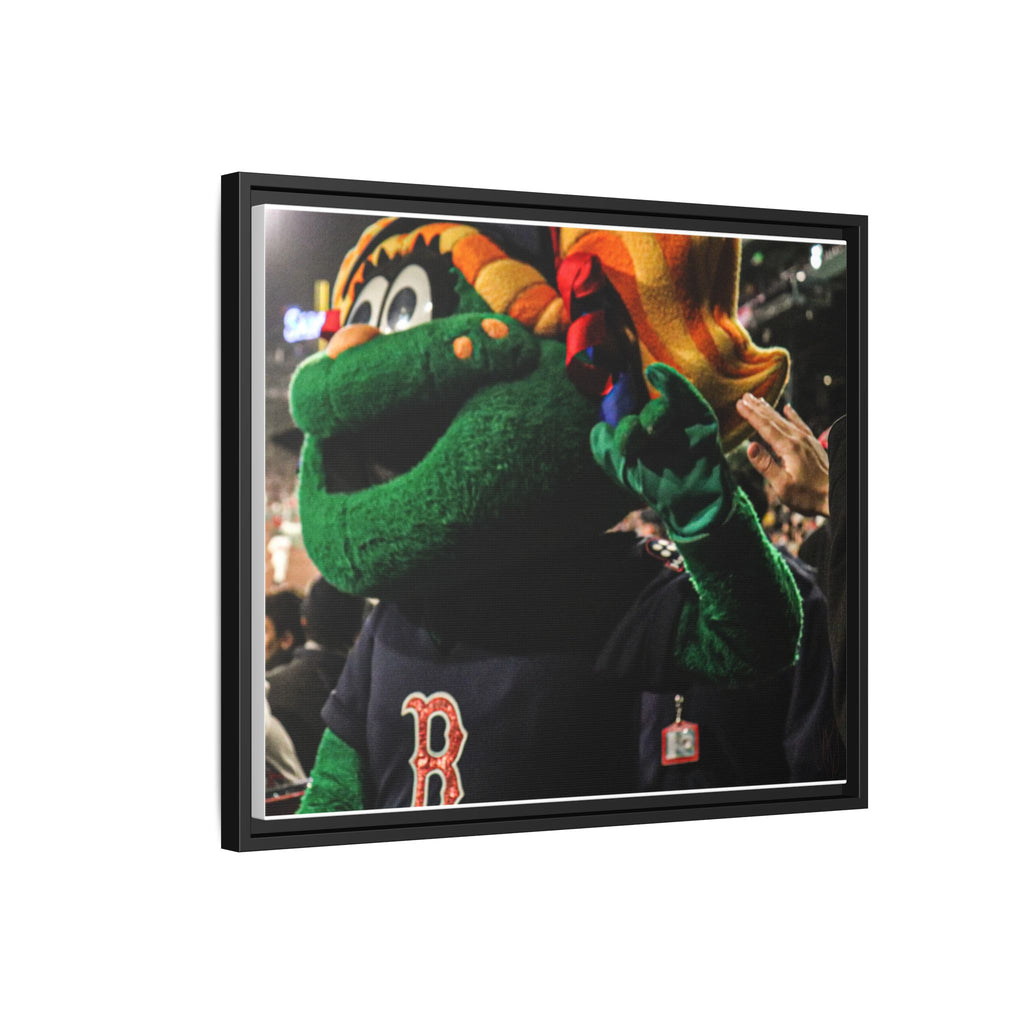 Tessie Boston Mascot Framed Matte Canvas Wall Art