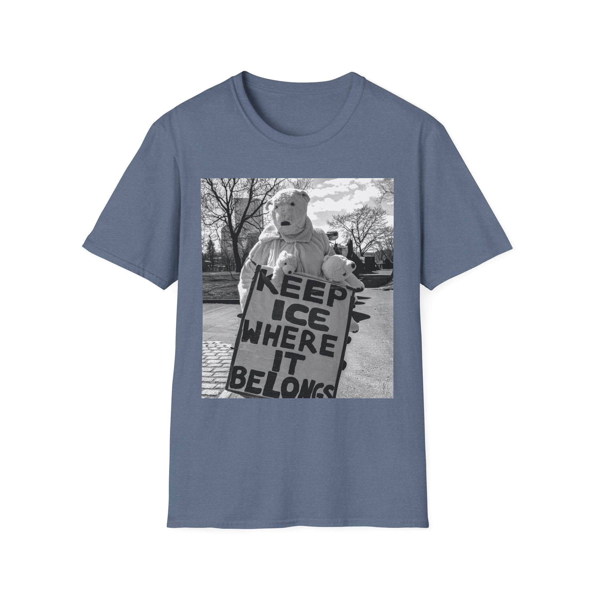 Keep ICE Where It Belongs — Polar Bear Protest Tee