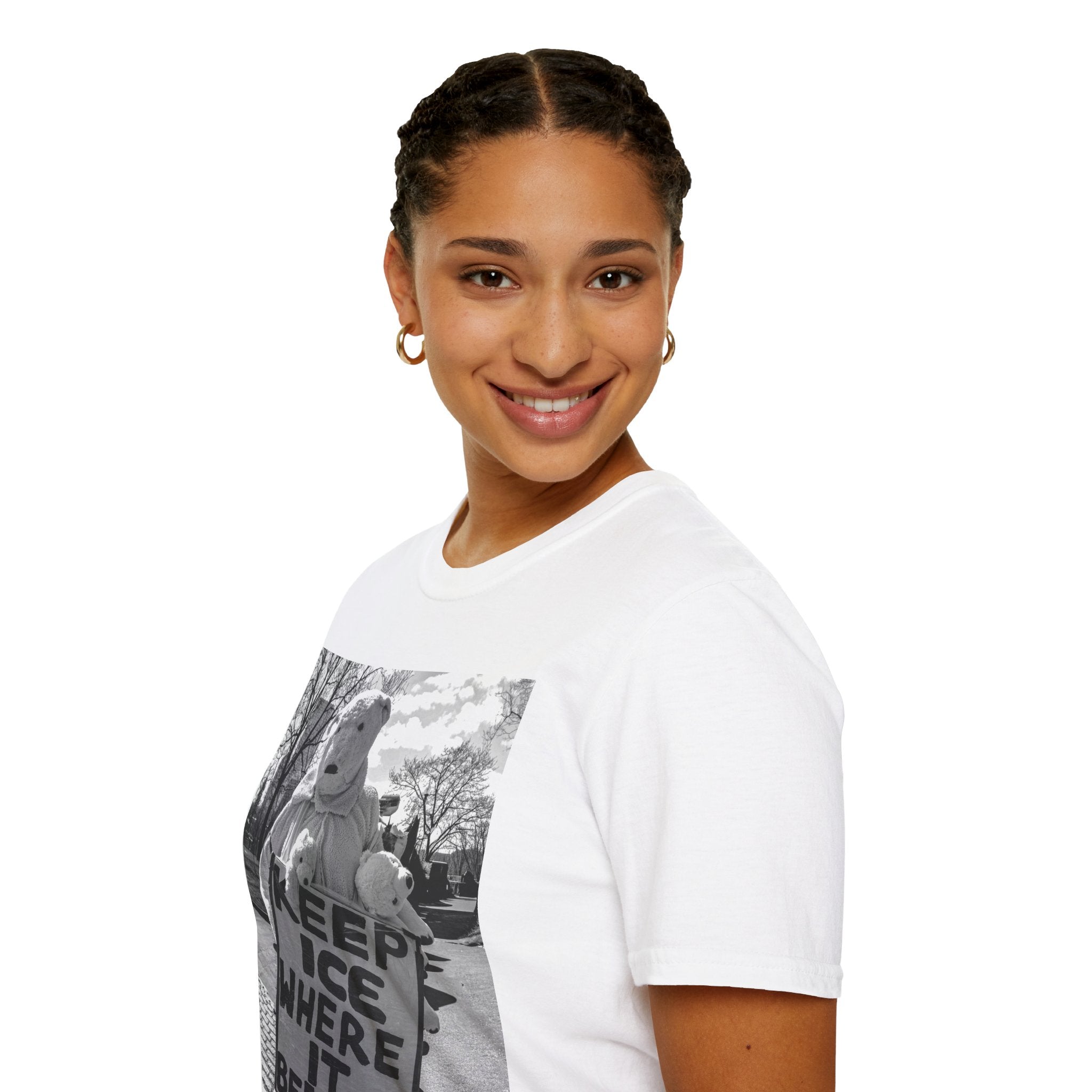 Keep ICE Where It Belongs — Polar Bear Protest Tee