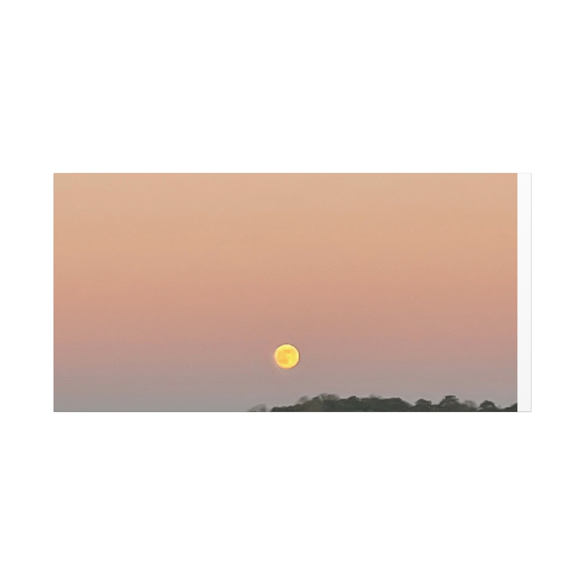 Moonrise Sunset Canvas Print | Pastel Sky Landscape Wall Art | A‑G Originals Photography