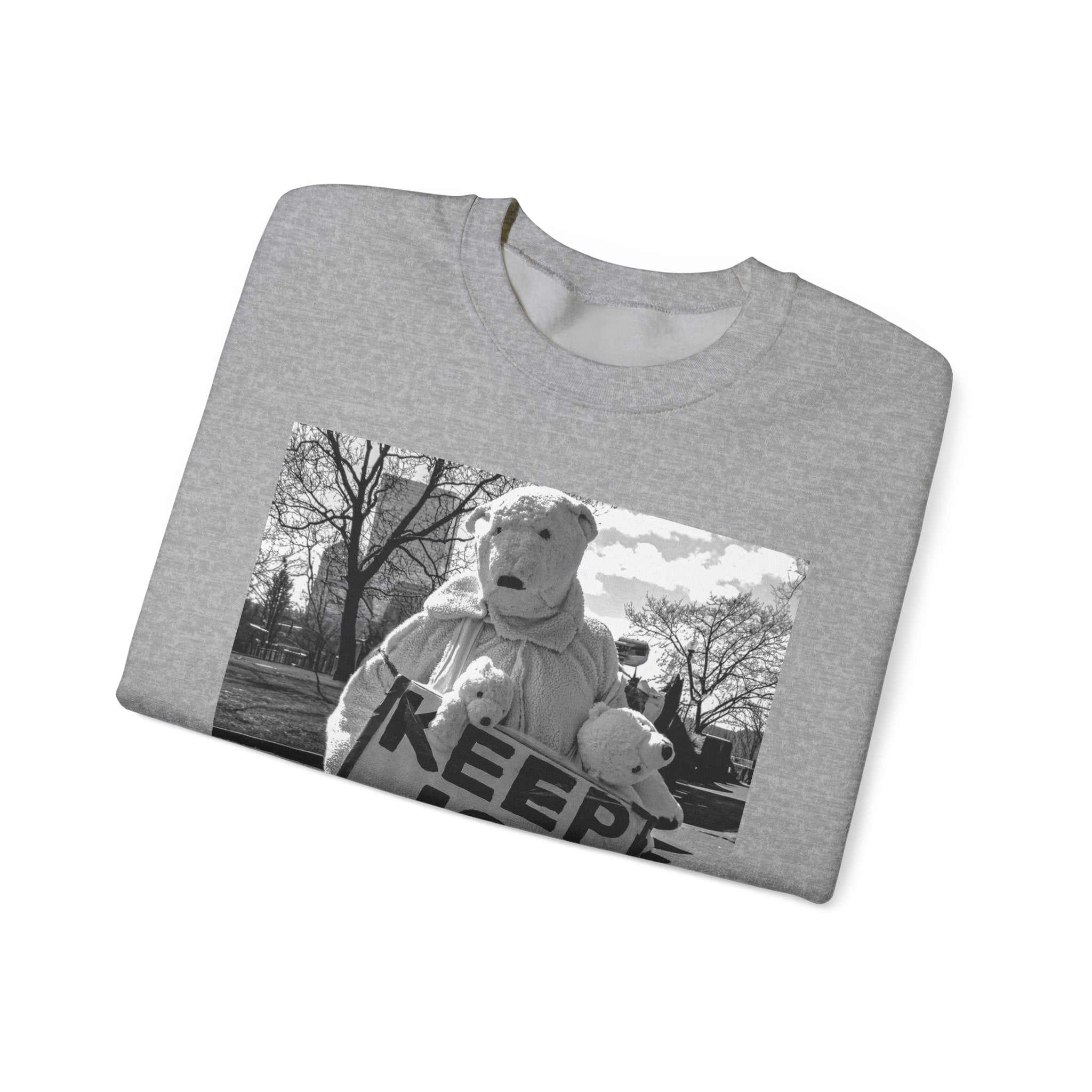Keep ICE Where It Belongs — Humanitarian Crewneck