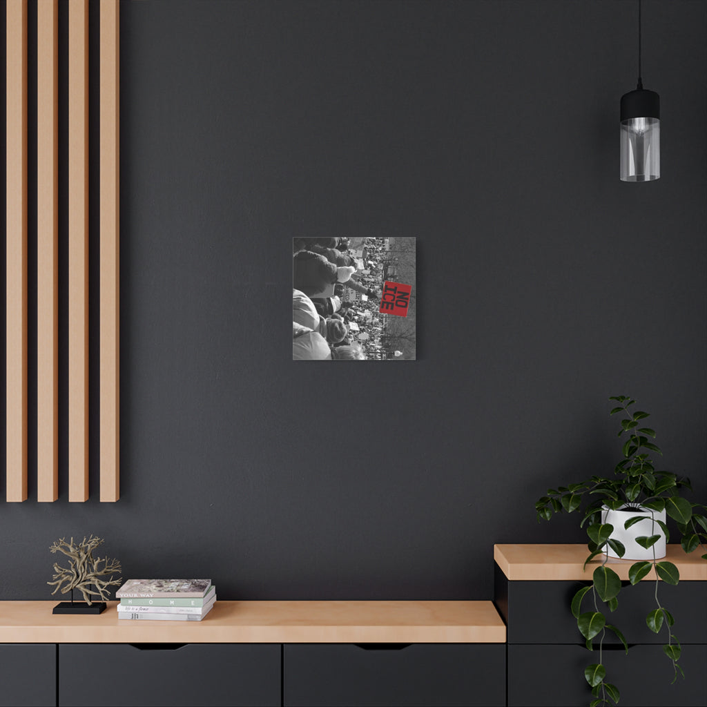 NO ICE Rising Above the Crowd — Matte Humanitarian Canvas