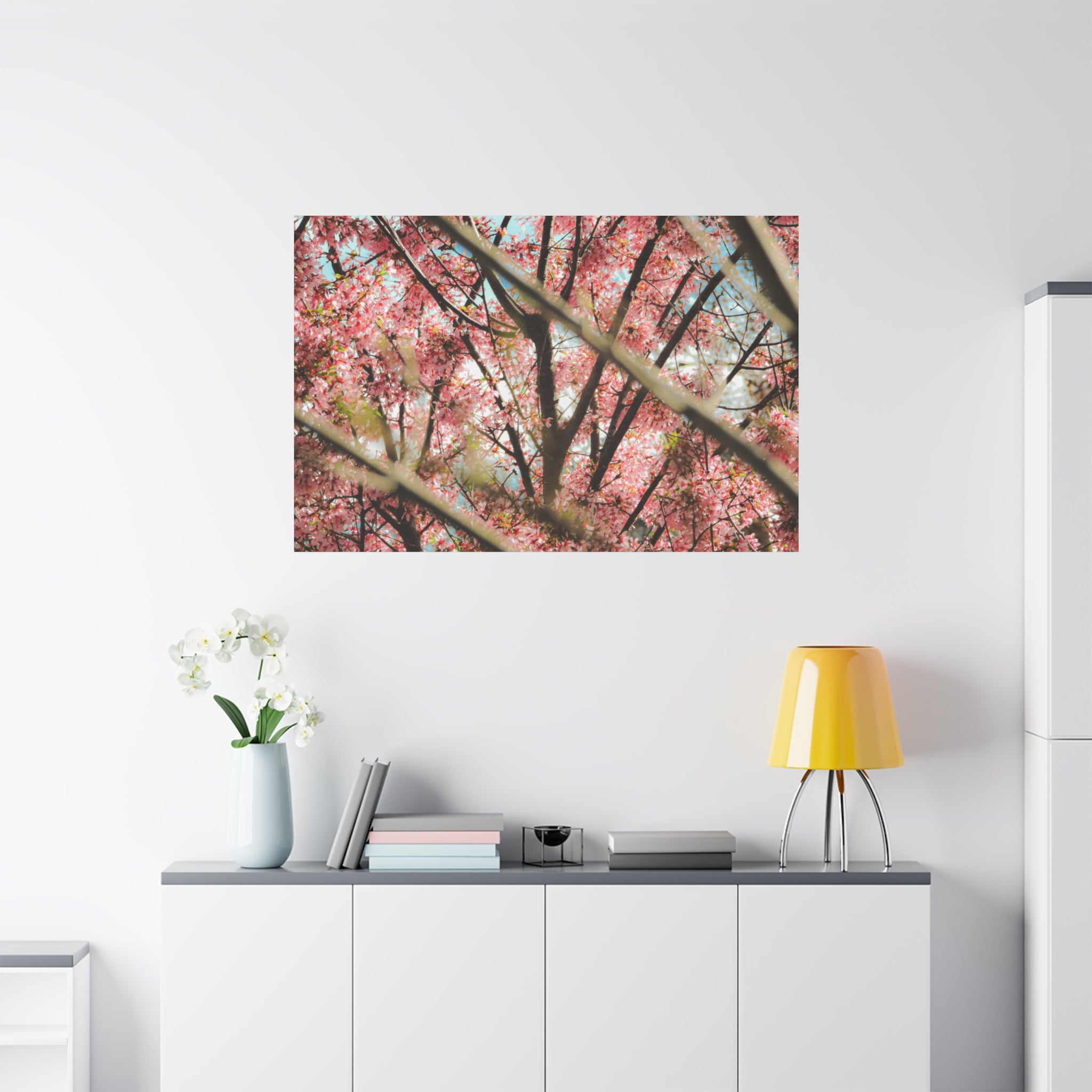 Cherry Blossom Photo Canvas Print | Brookline Spring Wall Art | A‑G Originals