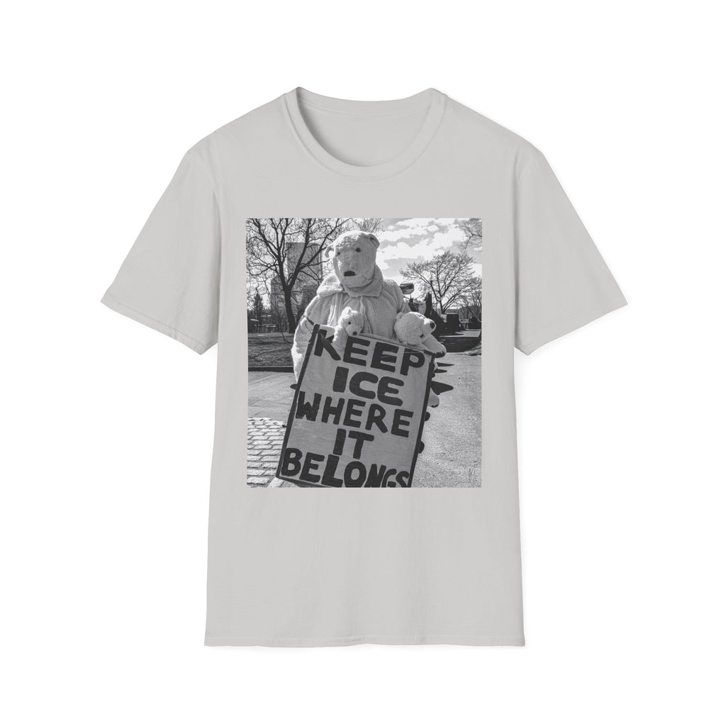 Keep ICE Where It Belongs — Polar Bear Protest Tee