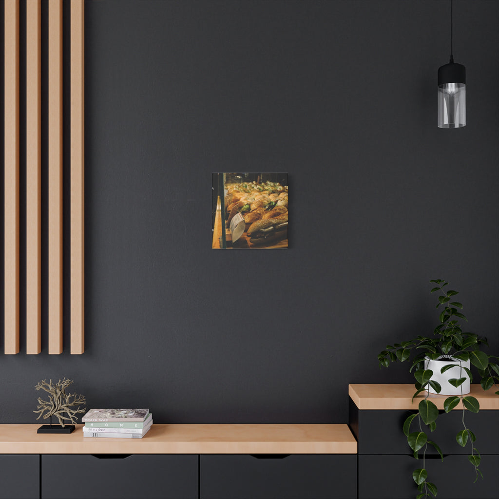 Bakery Sandwiches Matte Canvas Print — Gourmet Market Wall Art