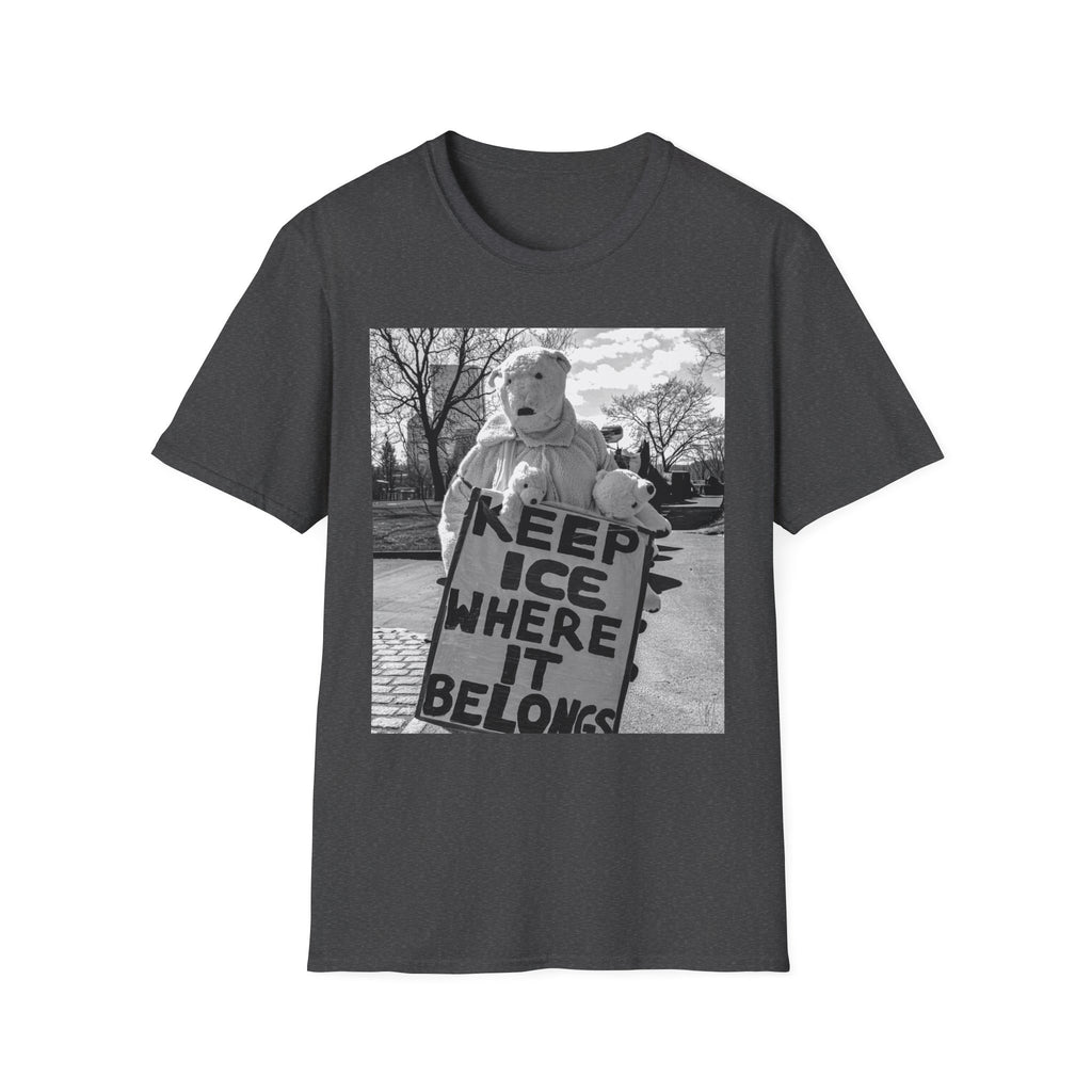 Keep ICE Where It Belongs — Polar Bear Protest Tee