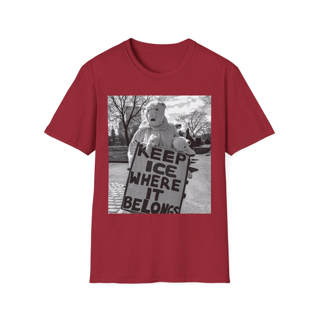 Keep ICE Where It Belongs — Polar Bear Protest Tee