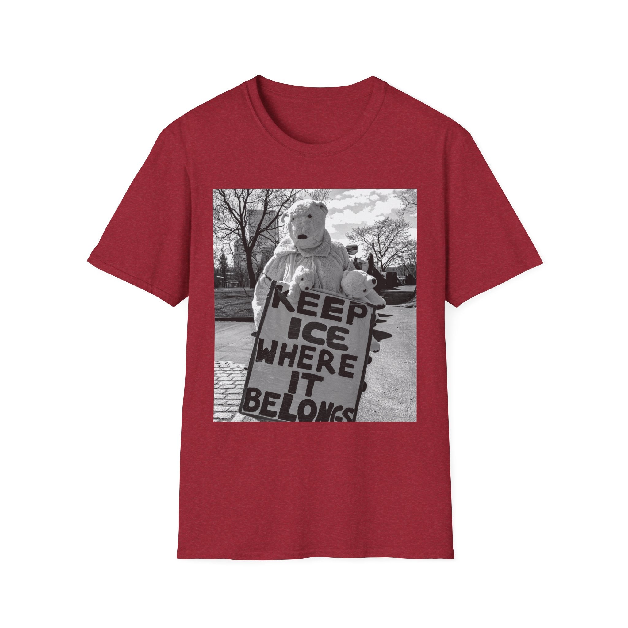 Keep ICE Where It Belongs — Polar Bear Protest Tee