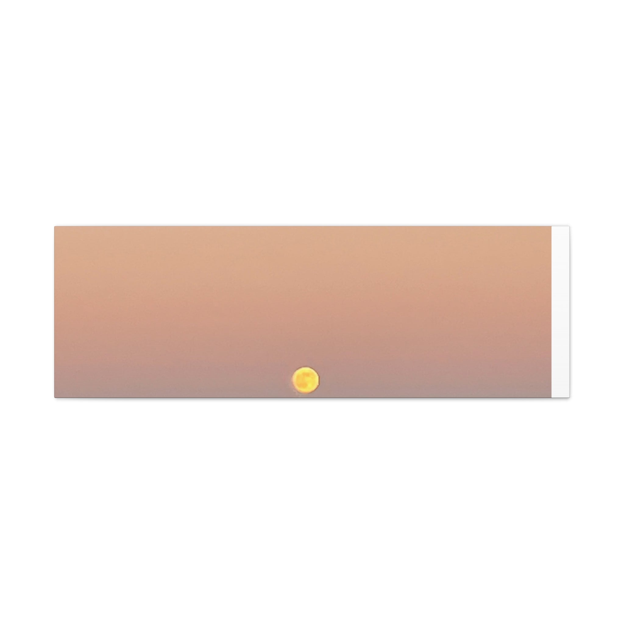 Moonrise Sunset Canvas Print | Pastel Sky Landscape Wall Art | A‑G Originals Photography