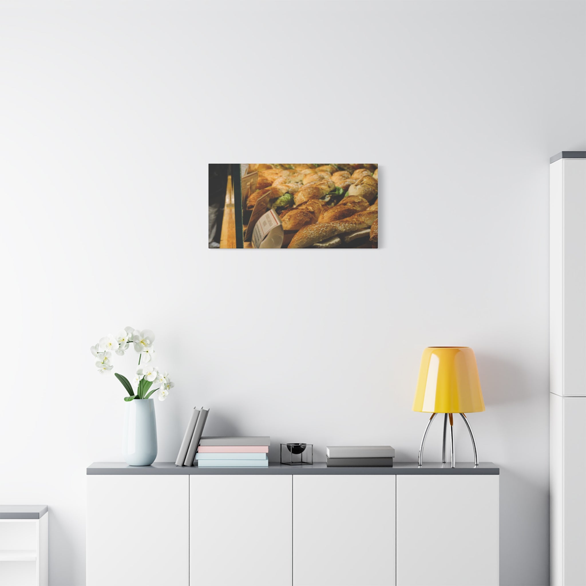 Bakery Sandwiches Matte Canvas Print — Gourmet Market Wall Art