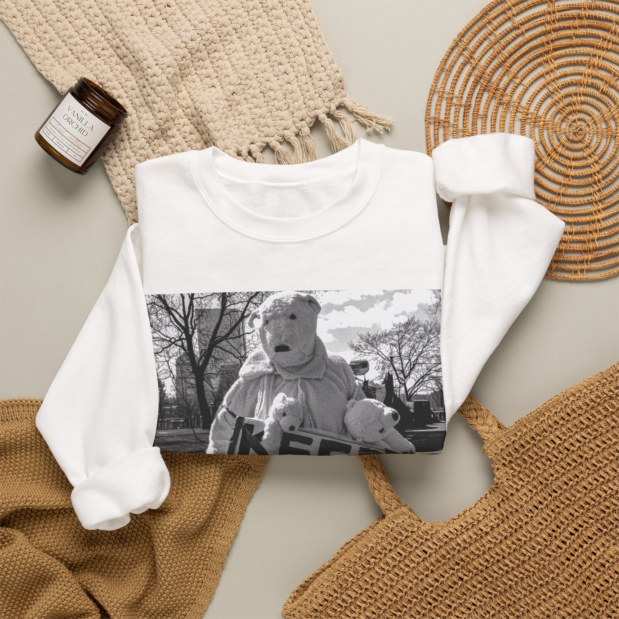 Keep ICE Where It Belongs — Humanitarian Crewneck