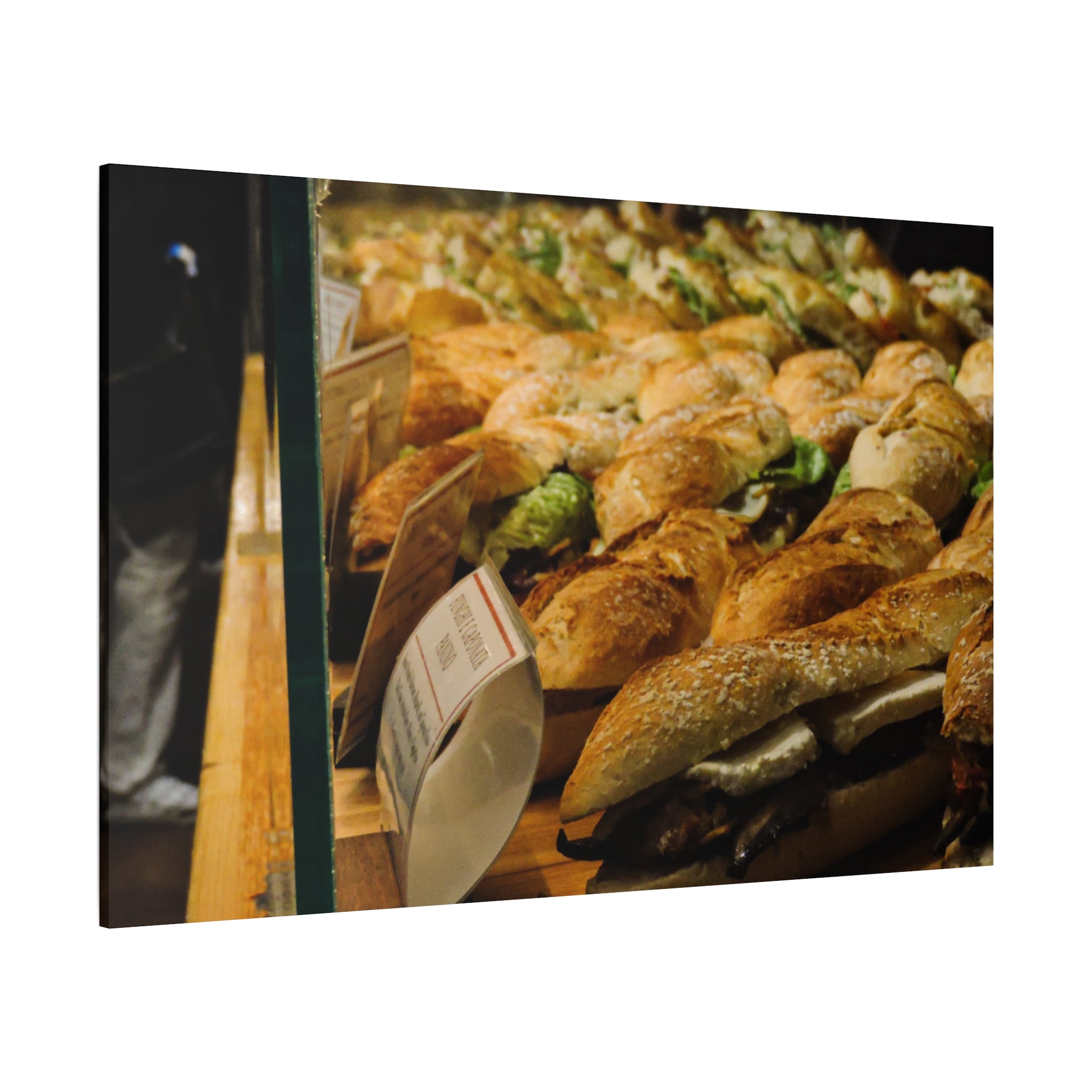 Bakery Sandwiches Matte Canvas Print — Gourmet Market Wall Art