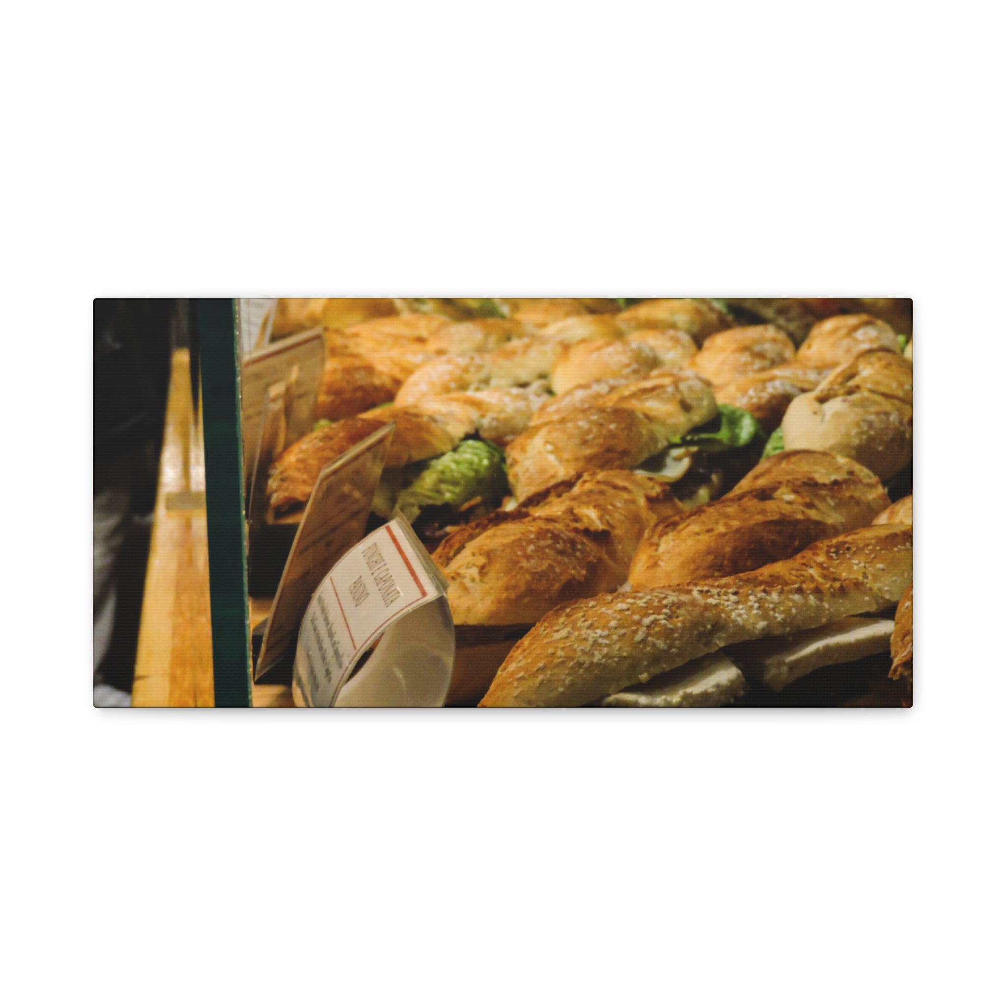 Bakery Sandwiches Canvas Print | Boston Gourmet Market Wall Art | A‑G Originals