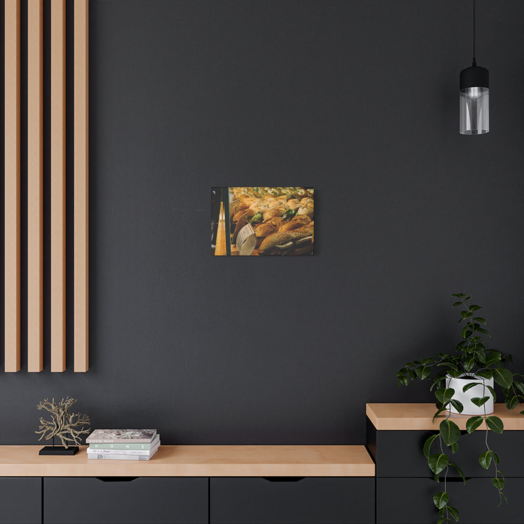 Bakery Sandwiches Matte Canvas Print — Gourmet Market Wall Art