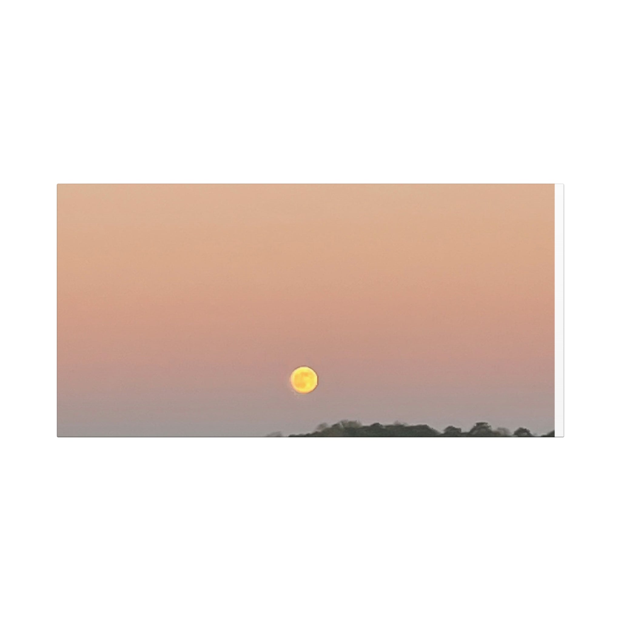 Moonrise Sunset Canvas Print | Pastel Sky Landscape Wall Art | A‑G Originals Photography