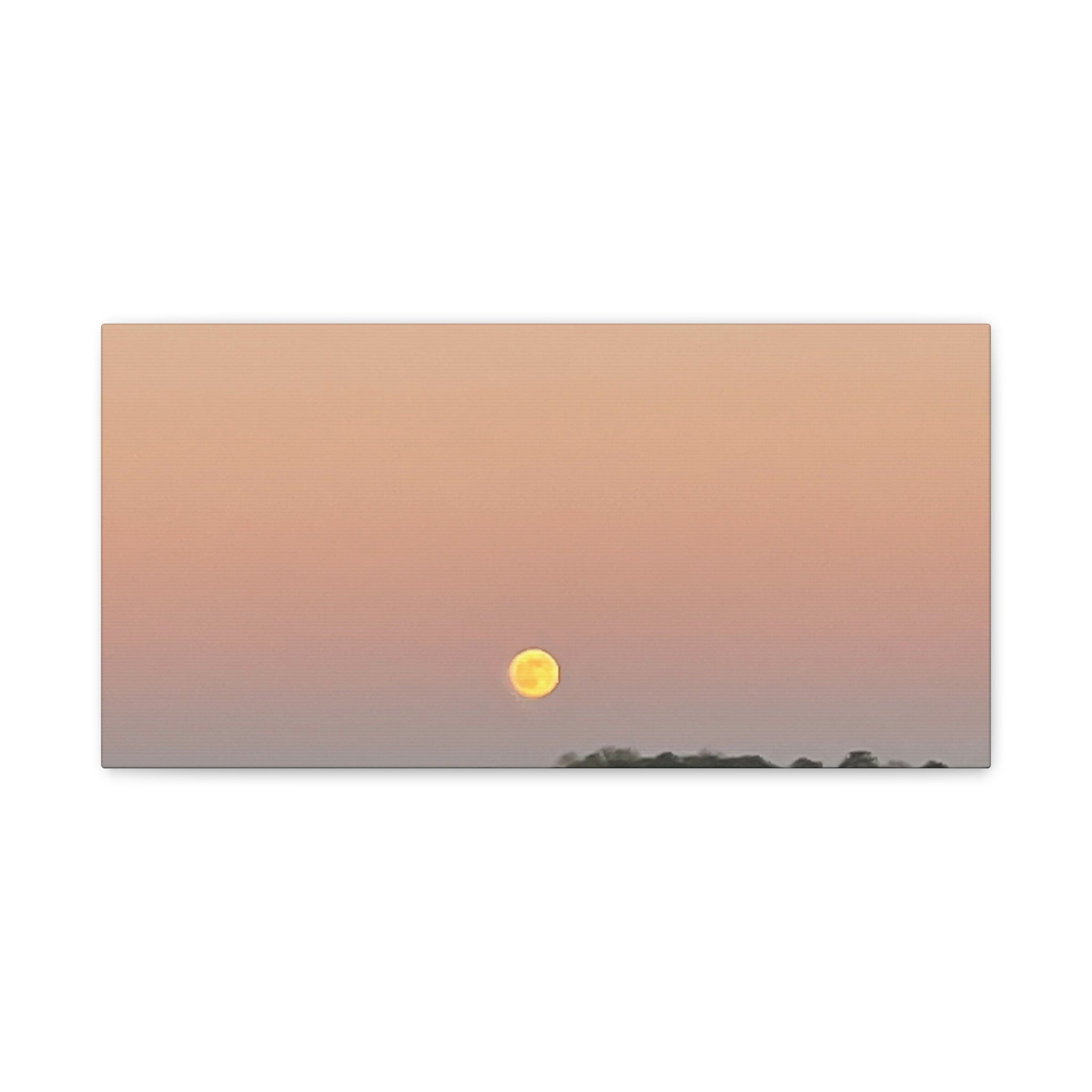 Moonrise Sunset Canvas Print | Pastel Sky Landscape Wall Art | A‑G Originals Photography