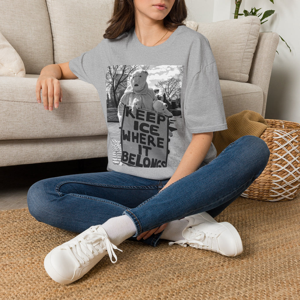 Keep ICE Where It Belongs — Polar Bear Protest Tee