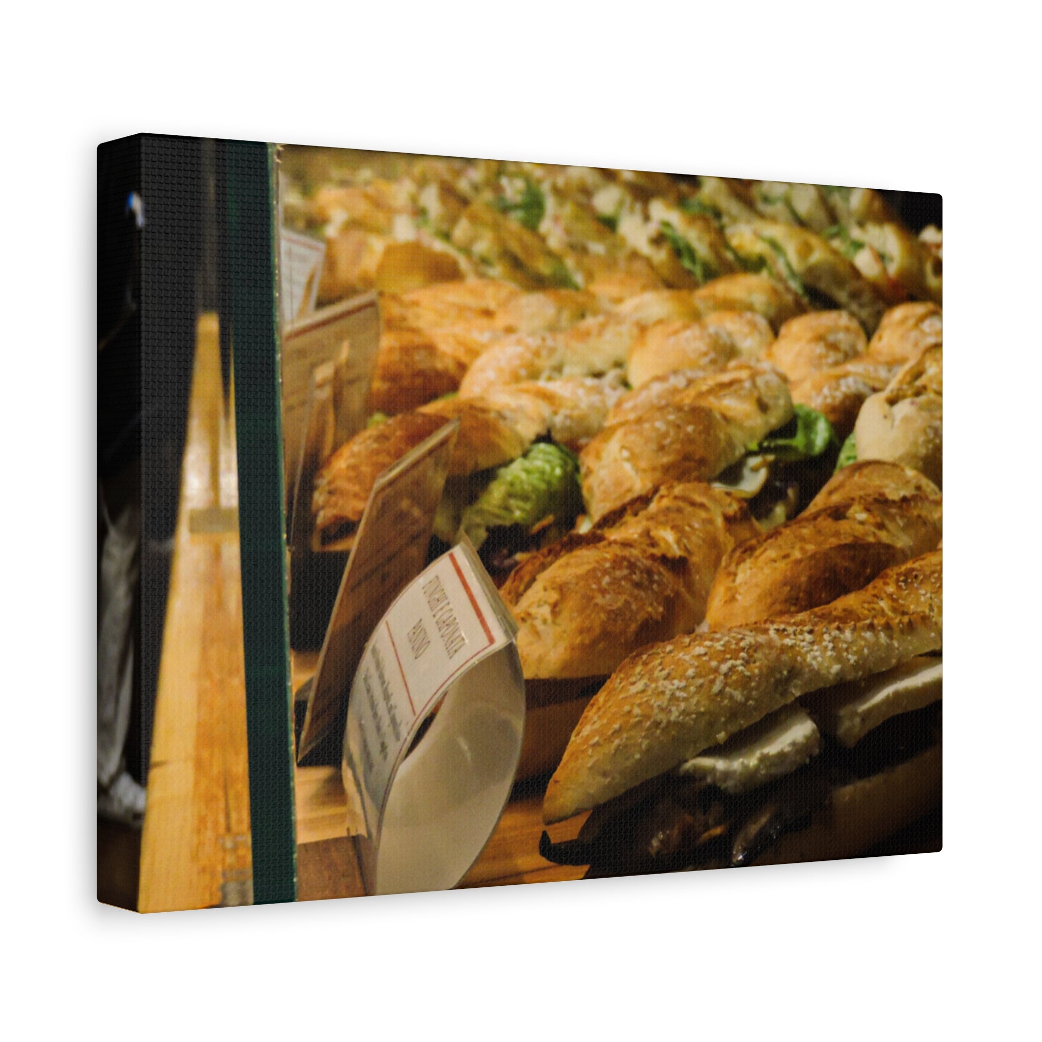 Bakery Sandwiches Matte Canvas Print — Gourmet Market Wall Art