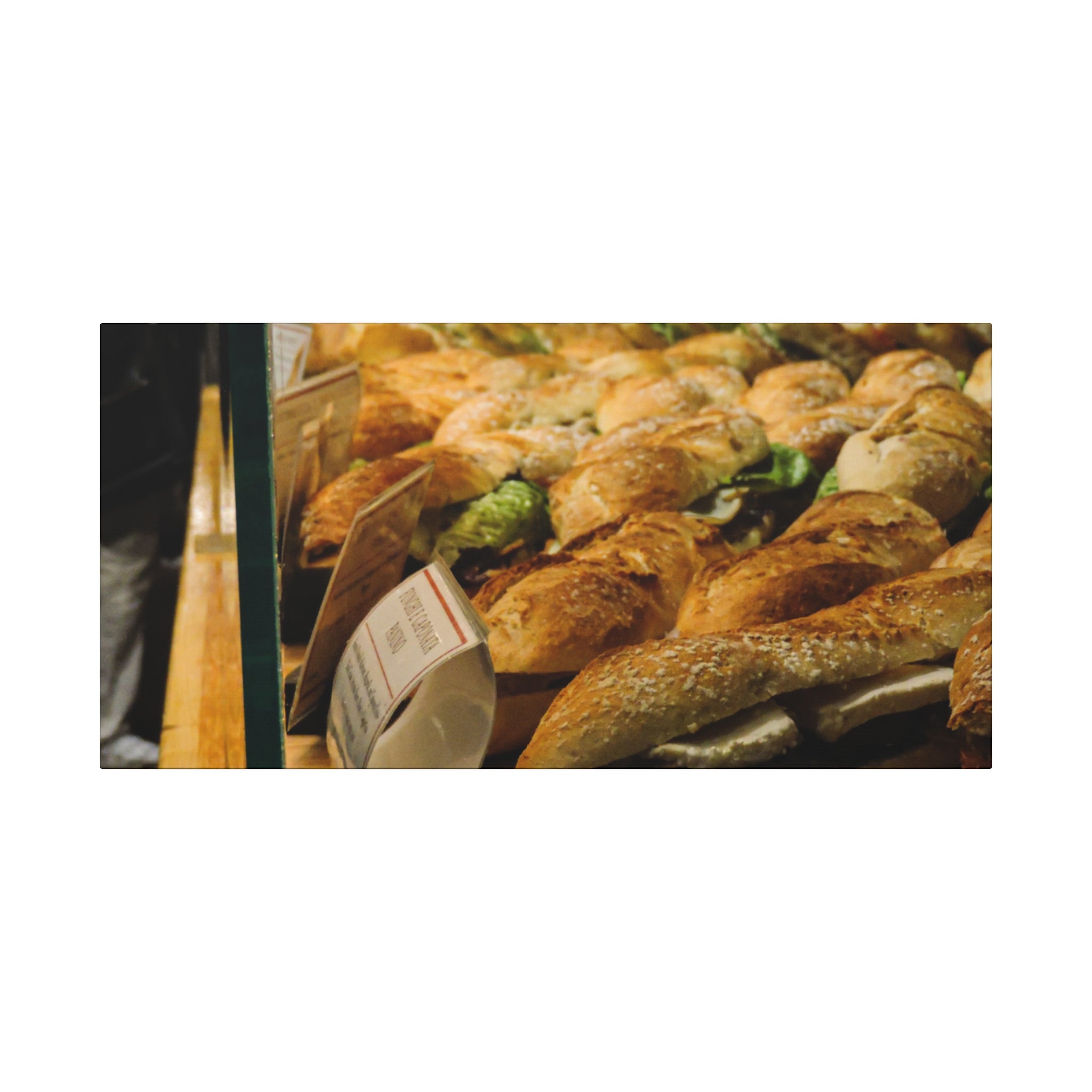 Bakery Sandwiches Canvas Print | Boston Gourmet Market Wall Art | A‑G Originals