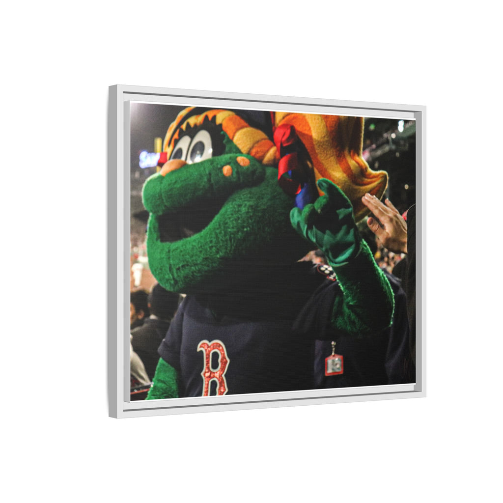 Tessie Boston Mascot Framed Matte Canvas Wall Art