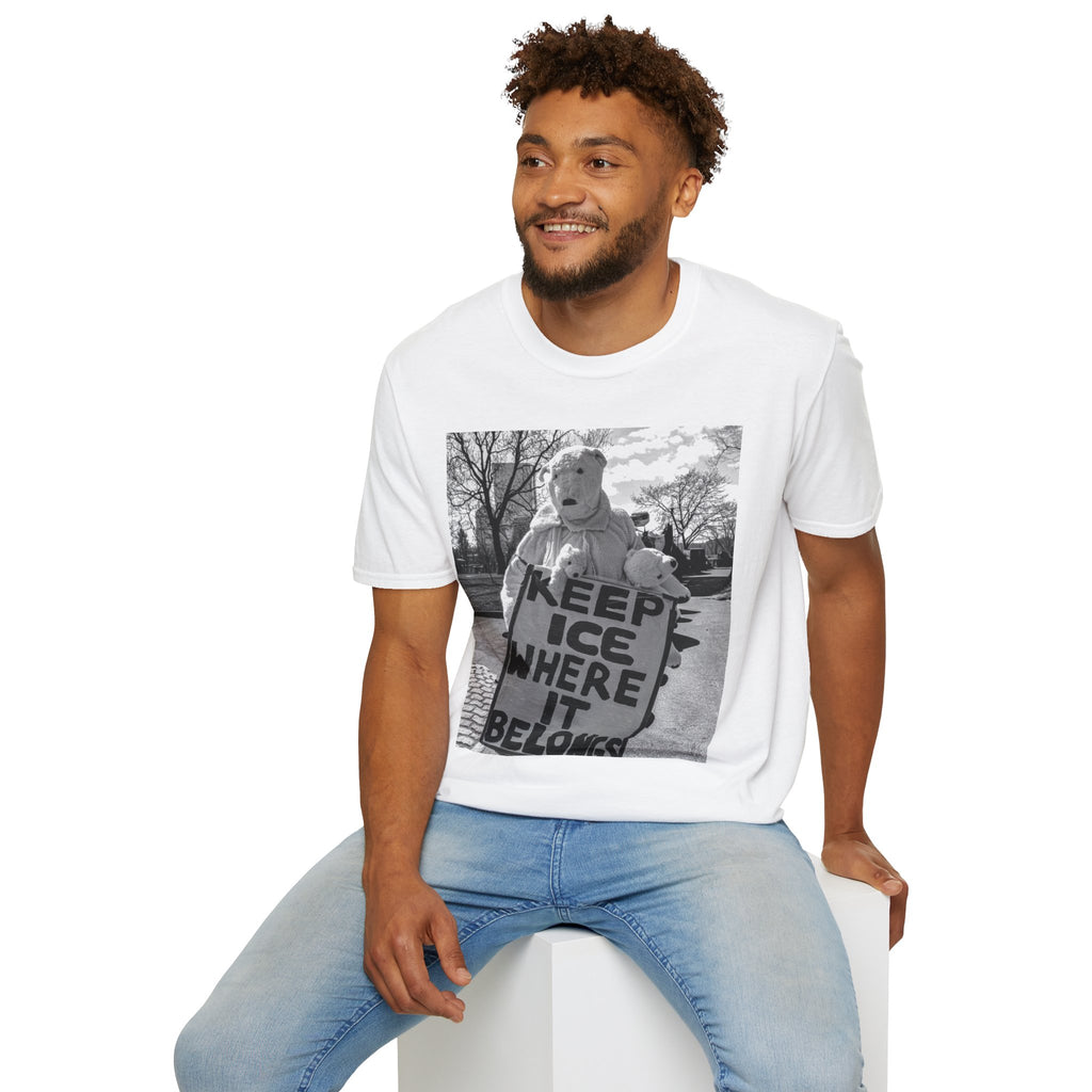 Keep ICE Where It Belongs — Polar Bear Protest Tee