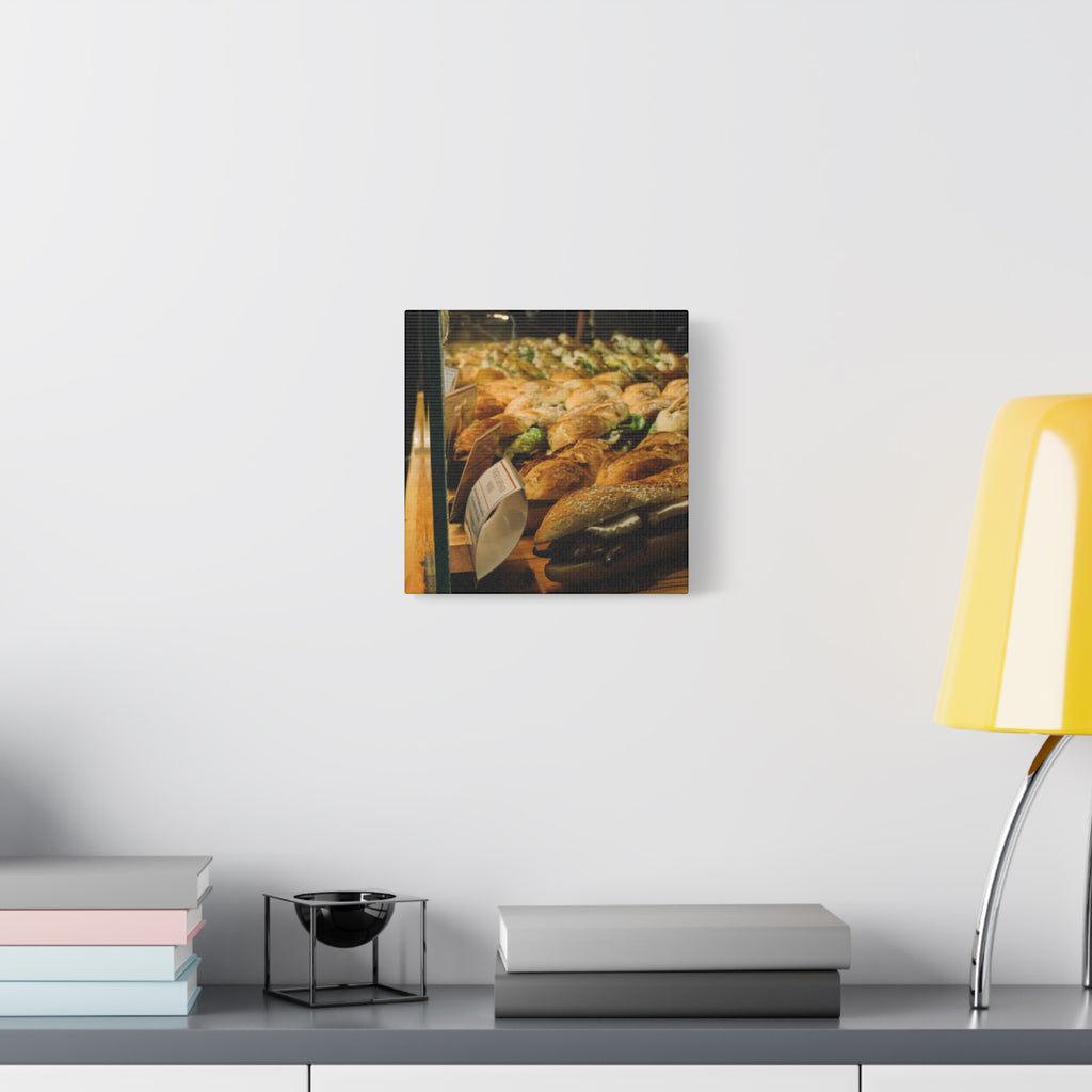 Bakery Sandwiches Matte Canvas Print — Gourmet Market Wall Art
