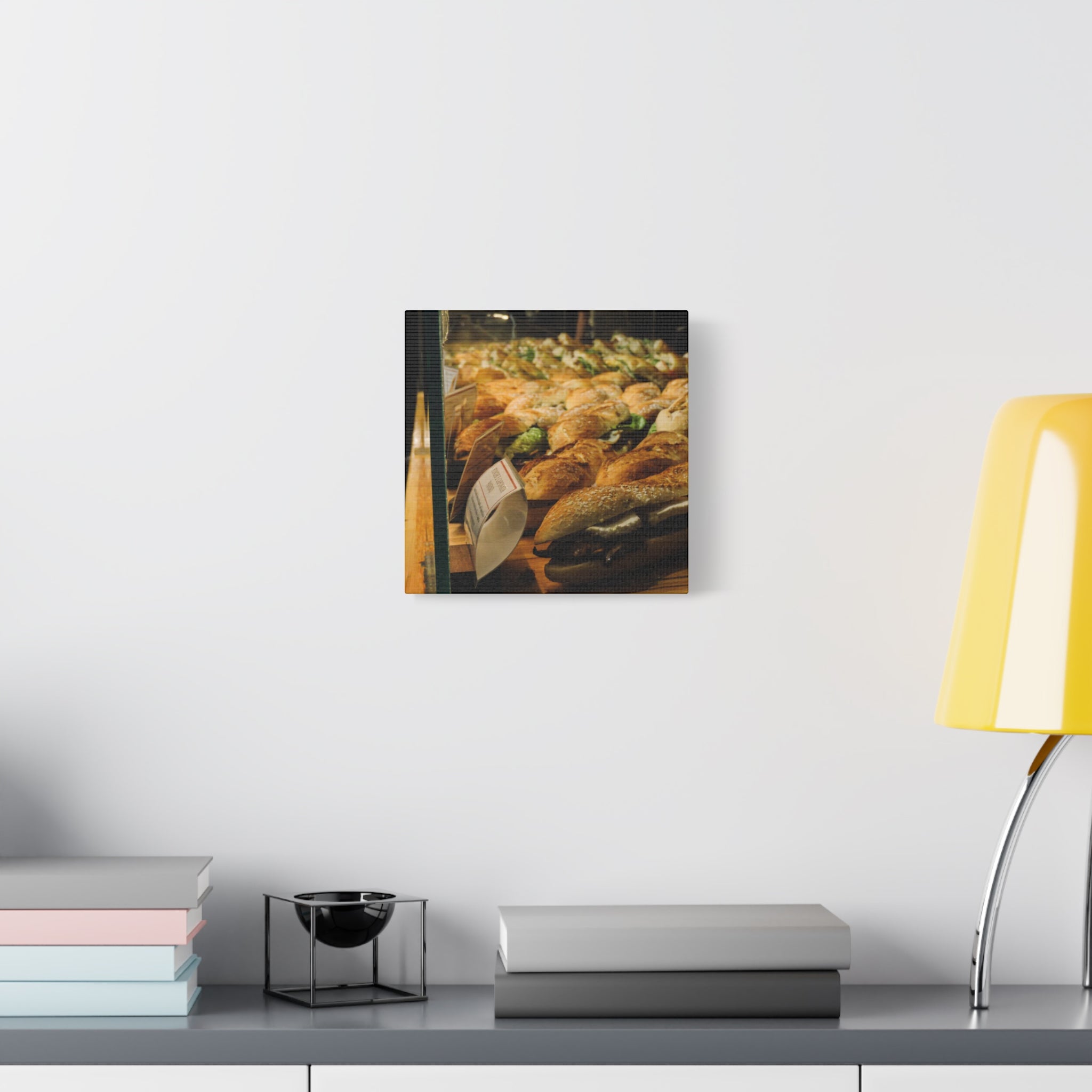 Bakery Sandwiches Matte Canvas Print — Gourmet Market Wall Art