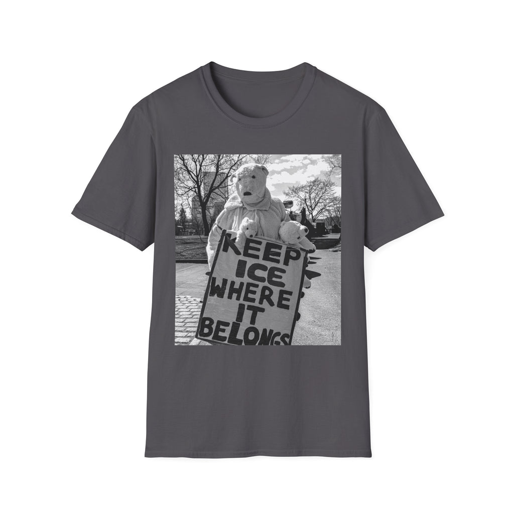 Keep ICE Where It Belongs — Polar Bear Protest Tee