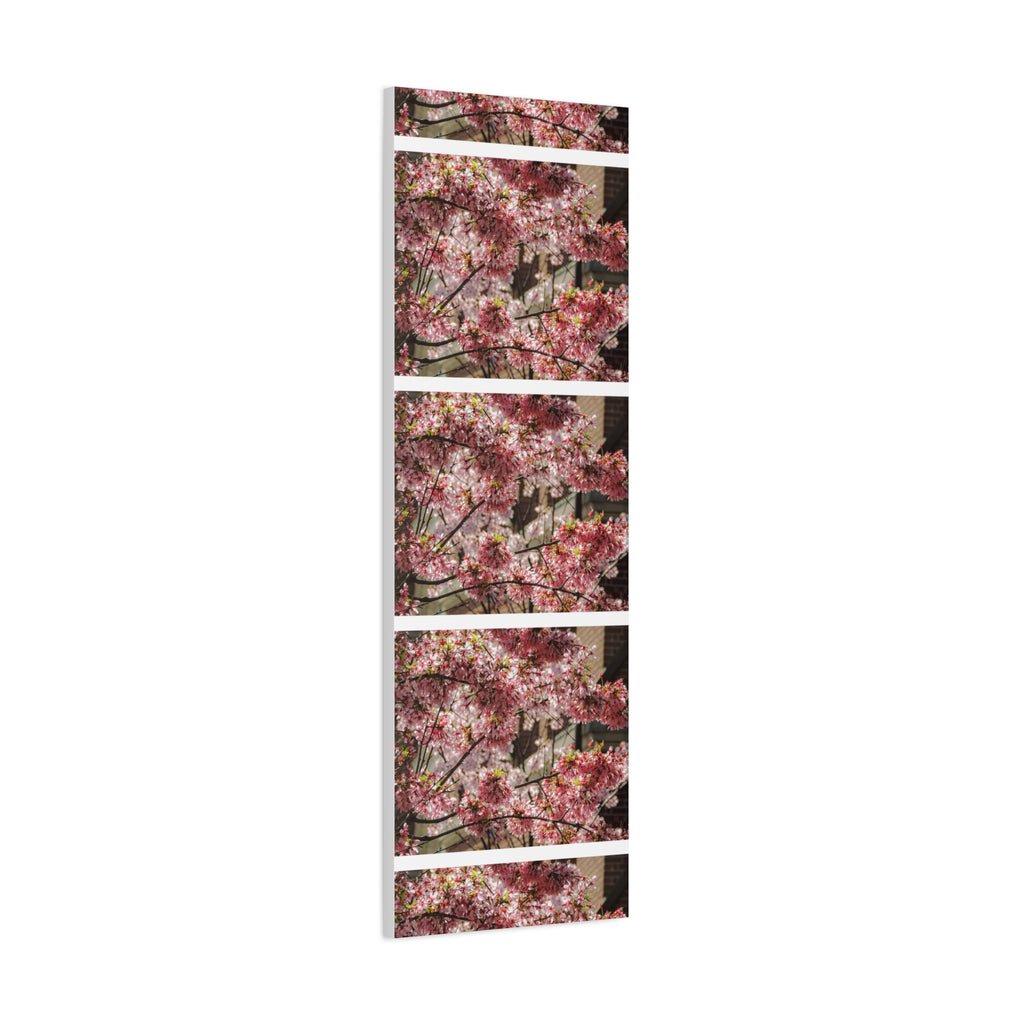 Pink Cherry Blossom Canvas Wall Art — Stretched Matte Floral Print
