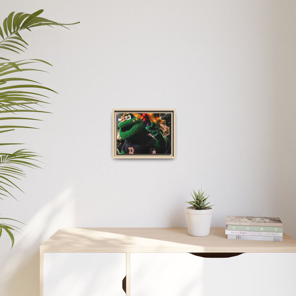 Tessie Boston Mascot Framed Matte Canvas Wall Art