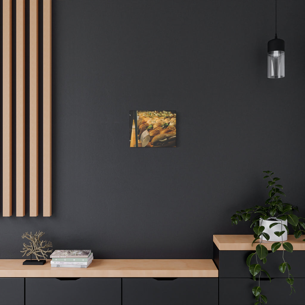 Bakery Sandwiches Matte Canvas Print — Gourmet Market Wall Art