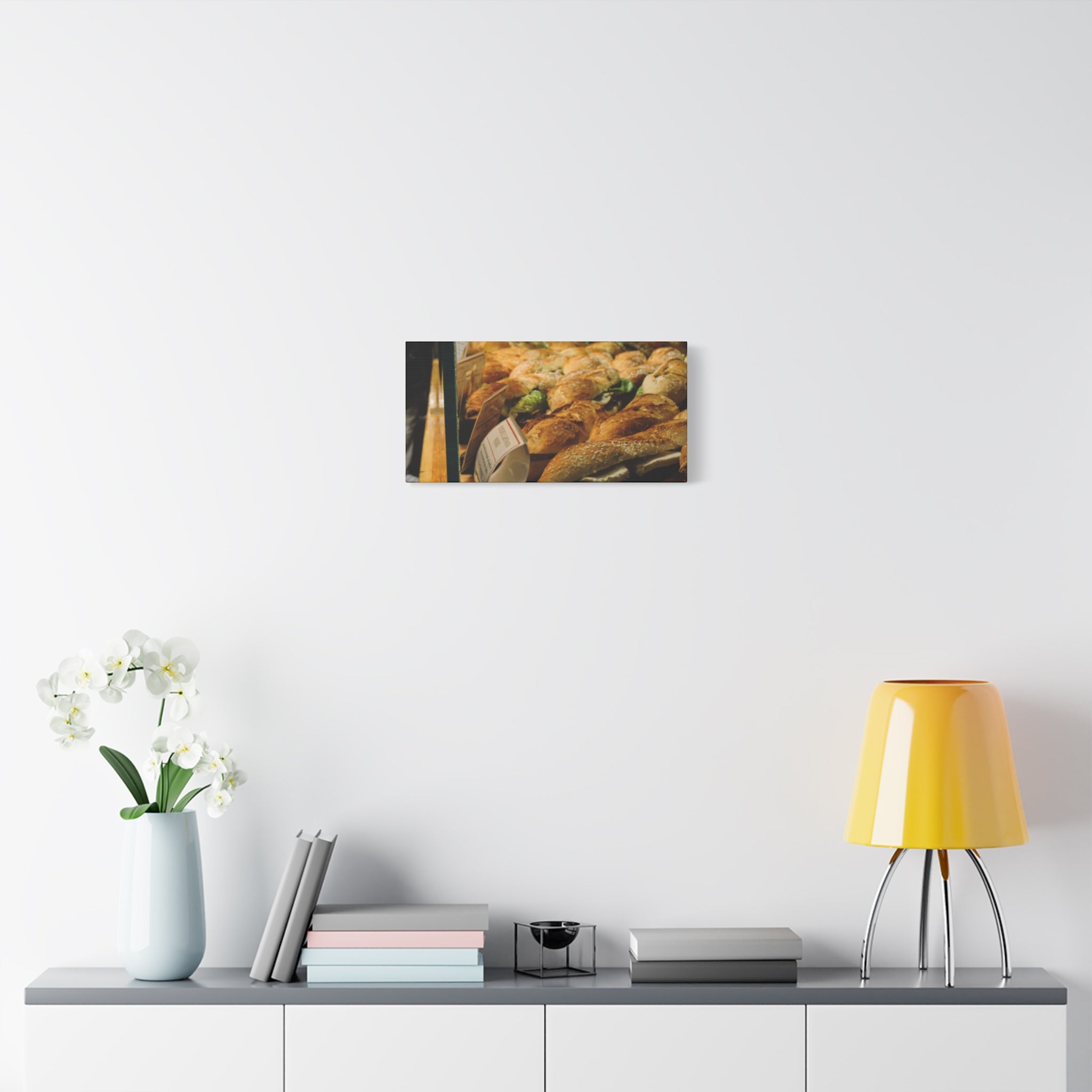 Bakery Sandwiches Matte Canvas Print — Gourmet Market Wall Art