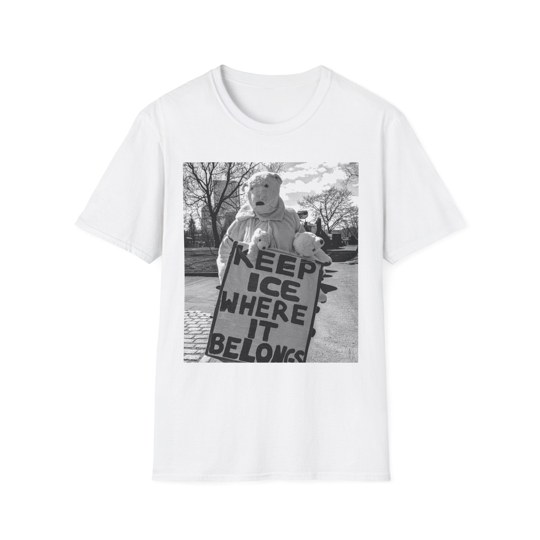Keep ICE Where It Belongs — Polar Bear Protest Tee