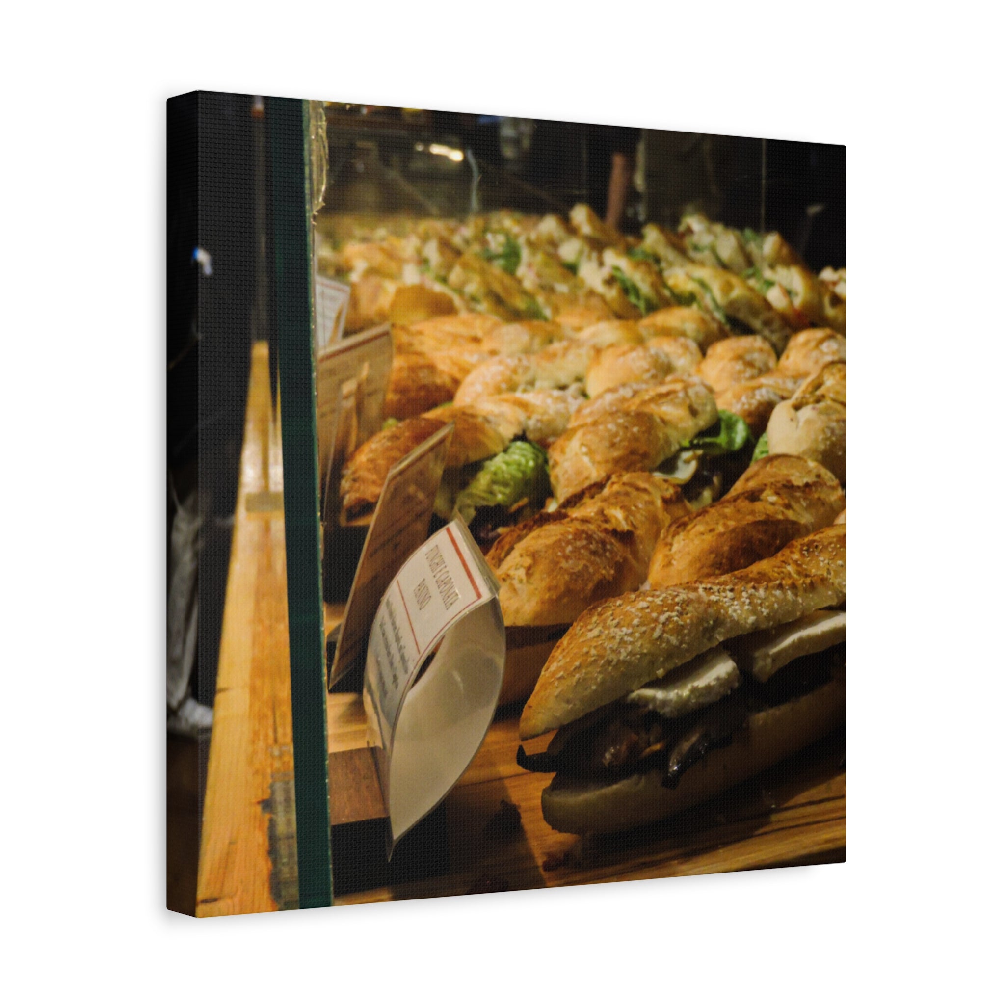 Bakery Sandwiches Matte Canvas Print — Gourmet Market Wall Art