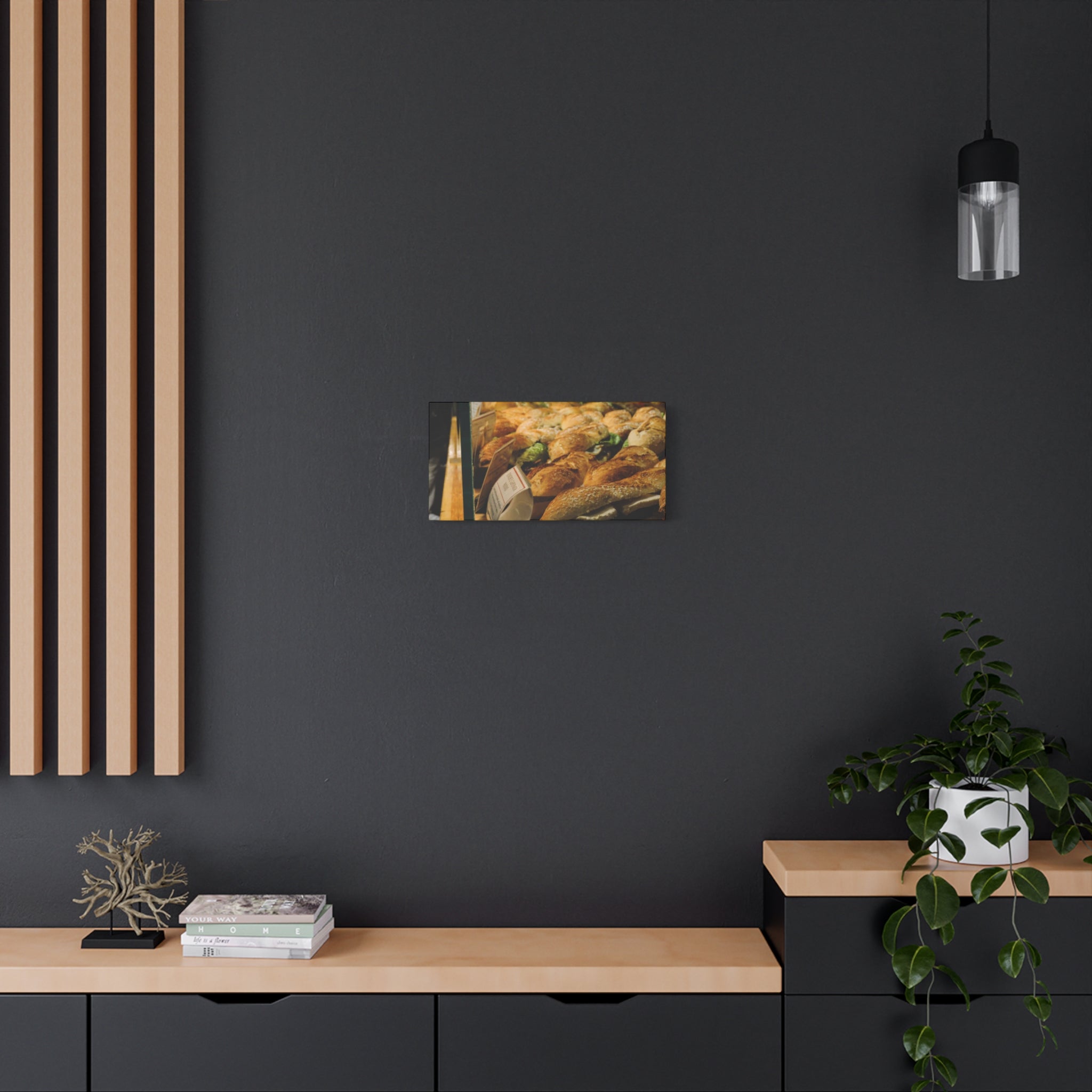 Bakery Sandwiches Matte Canvas Print — Gourmet Market Wall Art