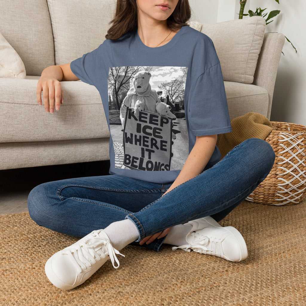 Keep ICE Where It Belongs — Polar Bear Protest Tee