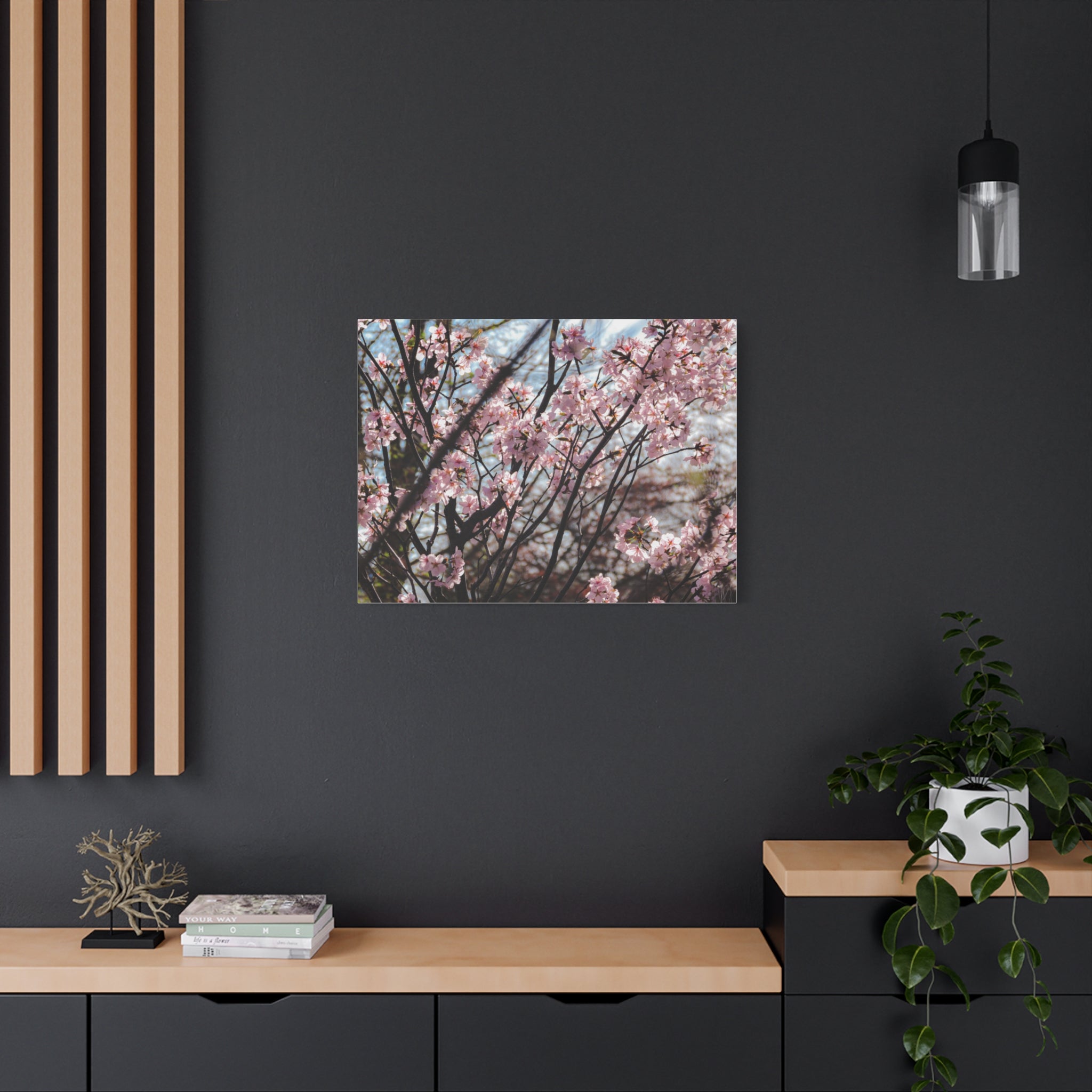 Cherry Blossom Canvas Print — Matte Stretched Wall Art