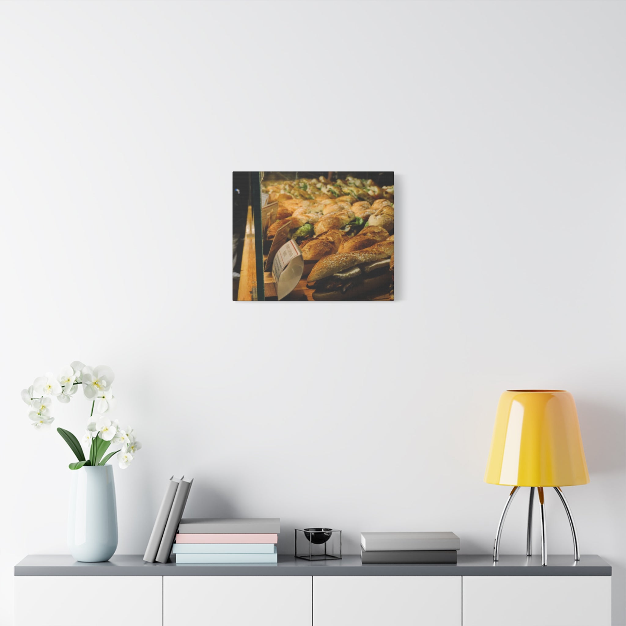 Bakery Sandwiches Matte Canvas Print — Gourmet Market Wall Art