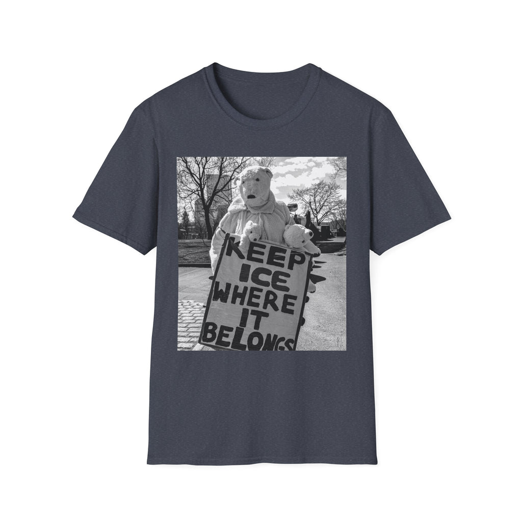 Keep ICE Where It Belongs — Polar Bear Protest Tee