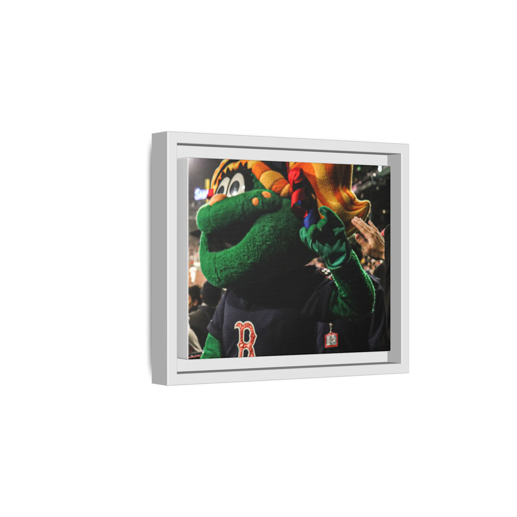 Tessie Boston Mascot Framed Matte Canvas Wall Art