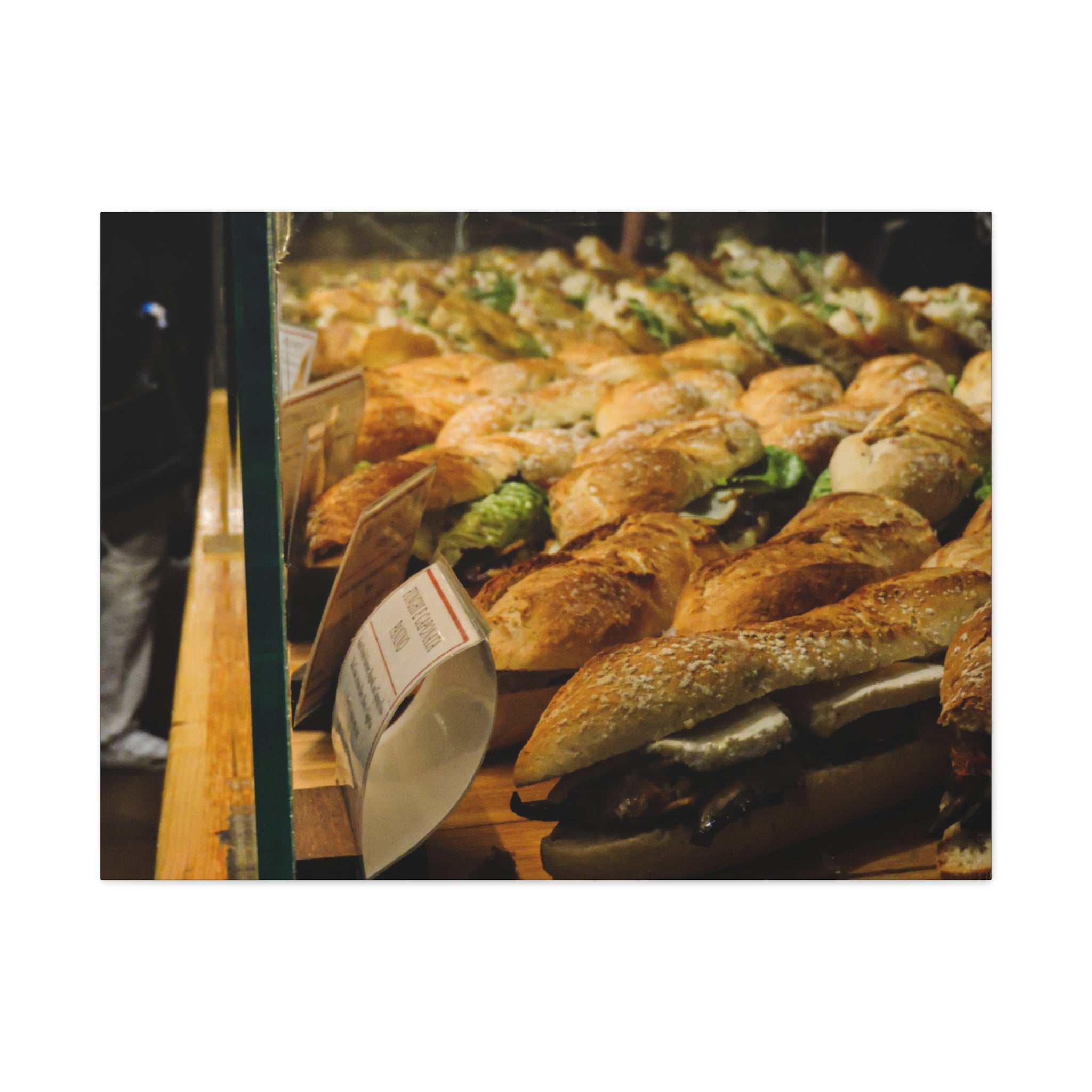 Bakery Sandwiches Canvas Print | Boston Gourmet Market Wall Art | A‑G Originals